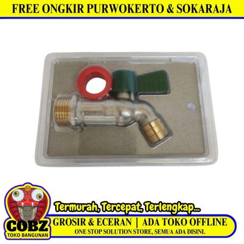 1/2 INCH / BRACHIO Kran Air Tembok Taman Bola Ball Valve Stainless