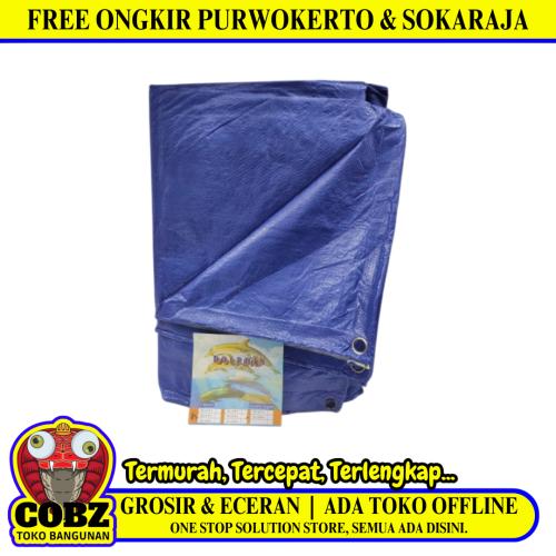 4 M X 5 M / TM  Terpal Tarpaulin Tutup Plastik PVC Warna Luar Warna Dalam