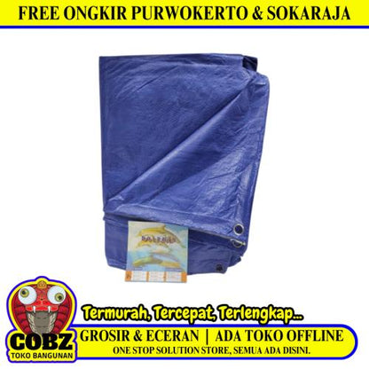 4 M X 5 M / TM  Terpal Tarpaulin Tutup Plastik PVC Warna Luar Warna Dalam