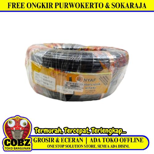 1 INTI x 4 MM / TM NYA F Serabut Kabel Tembaga SNI Hitam Meter