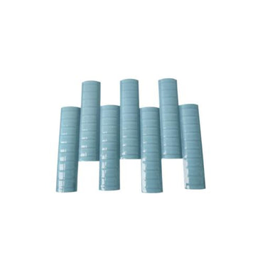 10 CM / TM Kuku Macan Bon Bon Lis Keramik Garis Light Blue Lembar