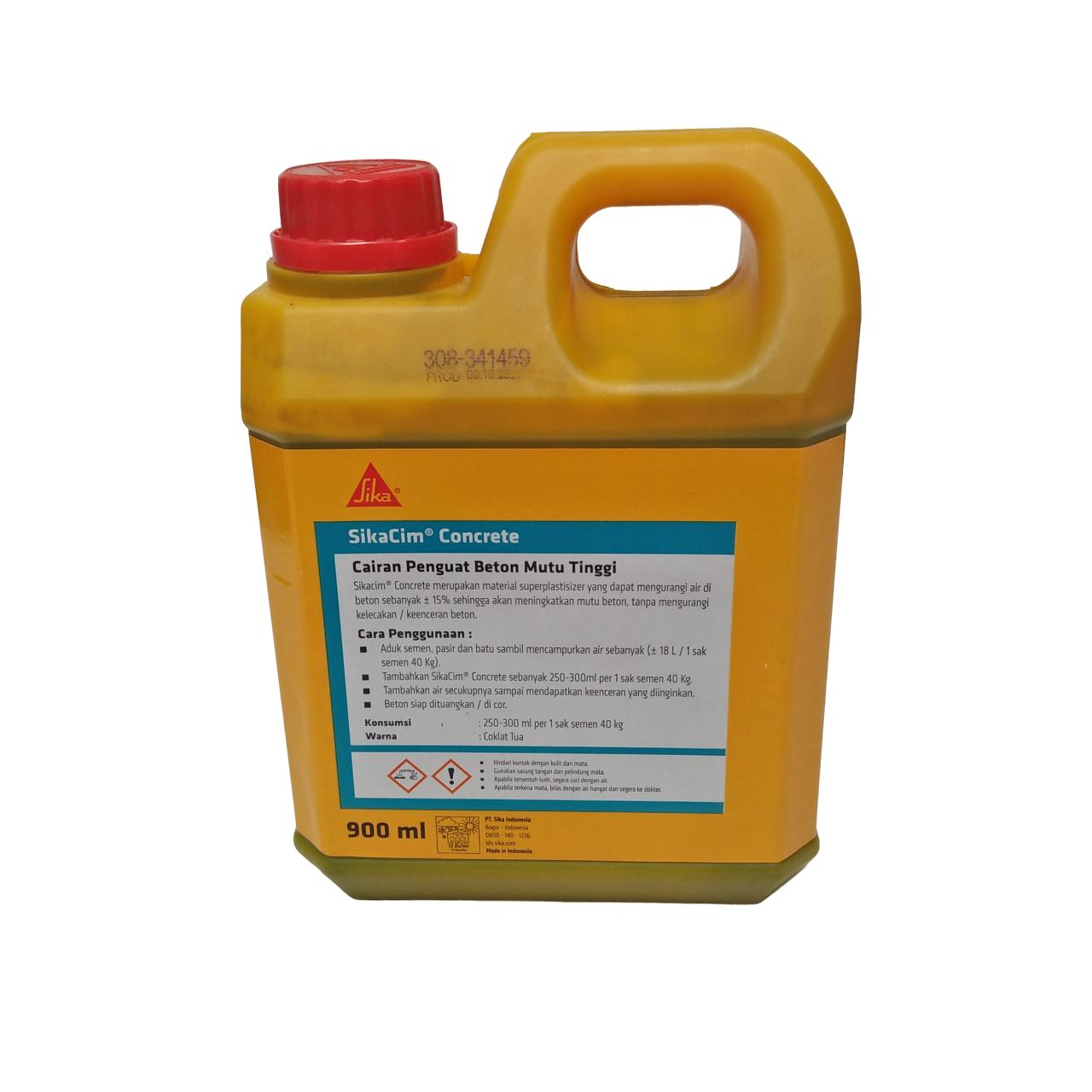 900 ML/SIKACIM Obat Cor Penguat Pengeras Beton Tembok Usia Muda Kaleng