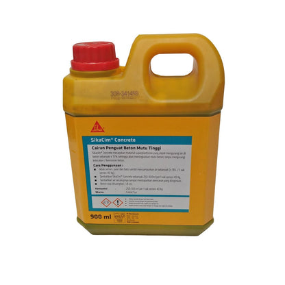 900 ML/SIKACIM Obat Cor Penguat Pengeras Beton Tembok Usia Muda Kaleng