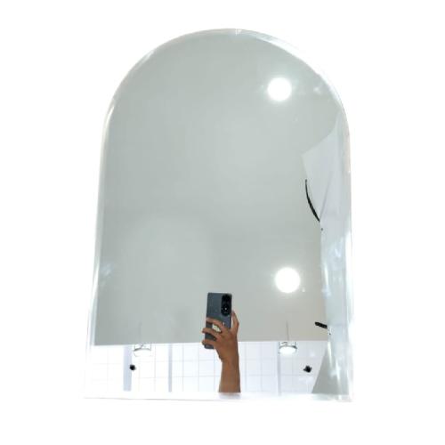 40 CM x 60 CM / GRAGE Cermin Wastafel Kaca Kamar Mandi Oval Polos Set