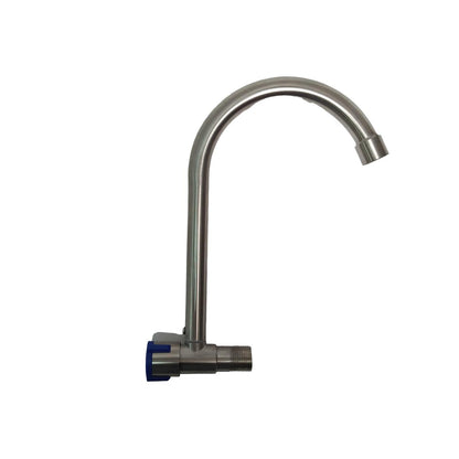 1/2 IN / HOM HBABH06 Kran Angsa Sink Bak Cuci Piring Tembok Stainless