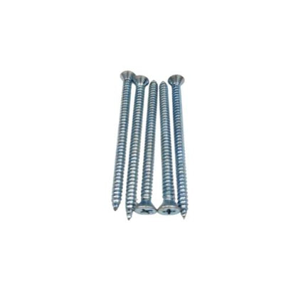 #8 X 2 1/2 IN / TM Sekrup FH Kepala Rata Plus Putih Biji