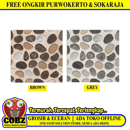 25 CM x 25 CM / JUPITER WINA Keramik Lantai Kamar Mandi Matte Dus