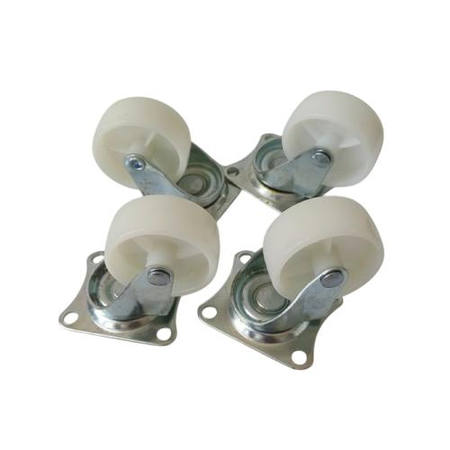 2 IN / GLX SP25 Roda Hidup Trolly Bentuk Plat 50 MM Nylon Warna 4 Pcs Dus