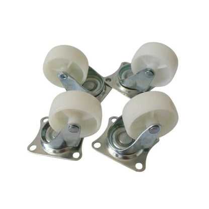 2 IN / GLX SP25 Roda Hidup Trolly Bentuk Plat 50 MM Nylon Warna 4 Pcs Dus