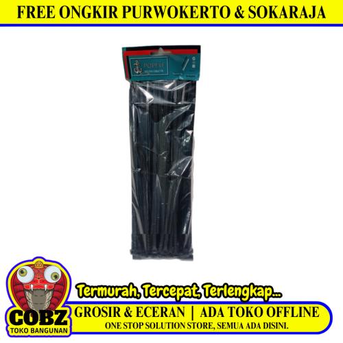5.4 MM x 300 MM / POPEYE Kabel Cable Ties Tali Ripet 30 CM Hitam Pack