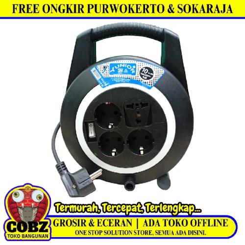 10 M / YUNIOR Kabel Roll Stop Kontak Colokan Full Tembaga SNI