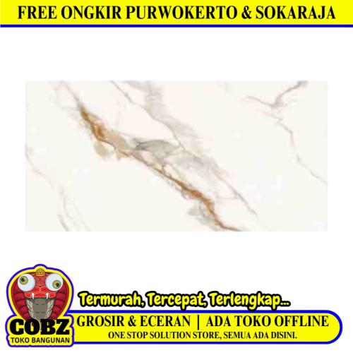 90 CM x 180 CM / SERENITY KANSAS GOLD Granit Lantai Rumah Glossy Dus