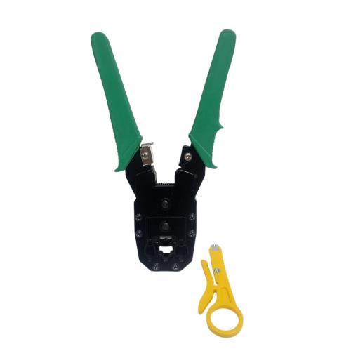 8 IN / OU BAO OB-315 Tang Crimping Kupas Potong Kulit Kabel Skun Ratchet