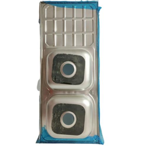 120 CM X 50 CM X 12 CM / FLO Bak Cuci Piring Washbak 2 Lubang + Acc Set