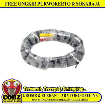 1 INTI x 1.5 MM x 50 M / ETERNA NYA Tunggal Kabel Tembaga SNI Hitam Roll