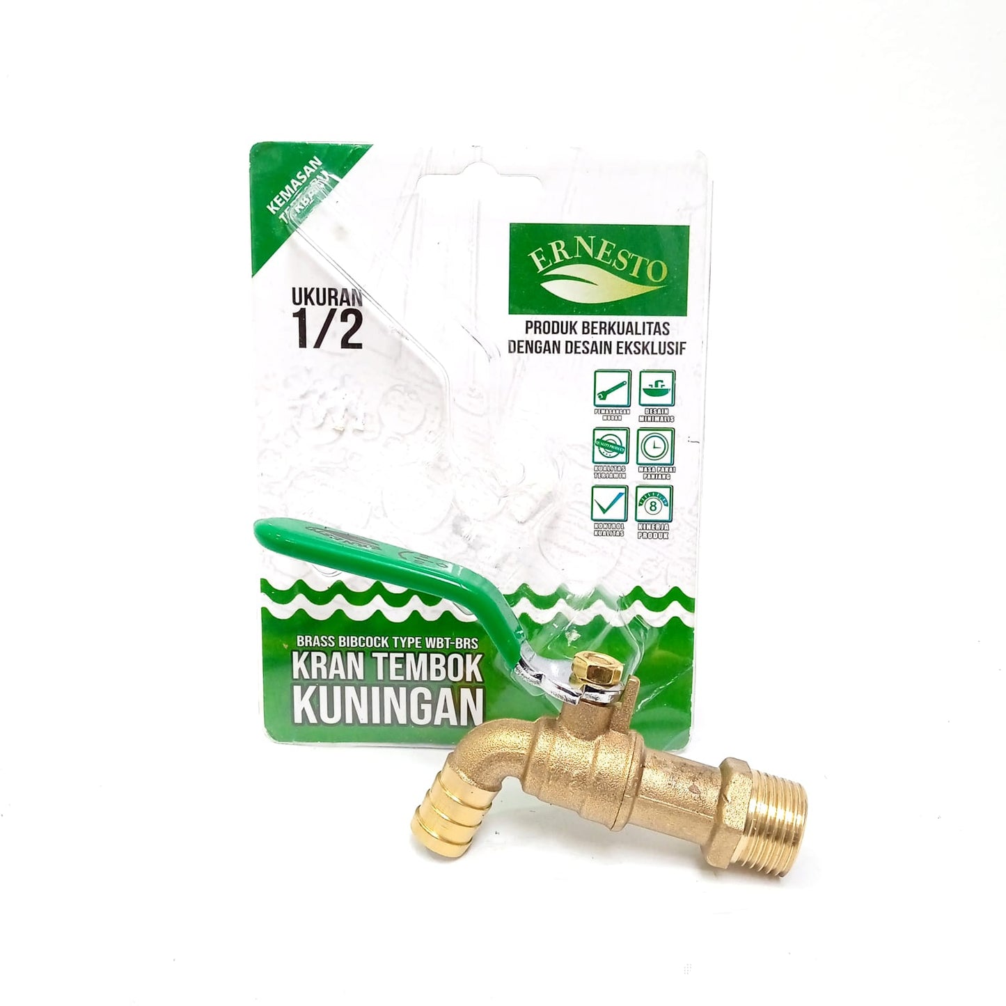 1/2 IN / ERNESTO Kran Air Tembok Taman Bola Ball Valve Stainless