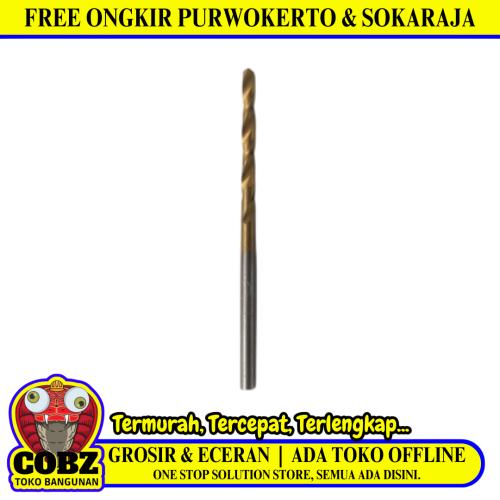 2 MM / VICO Shank Twist Drill Bits Mata Bor Besi Baja Kayu PVC