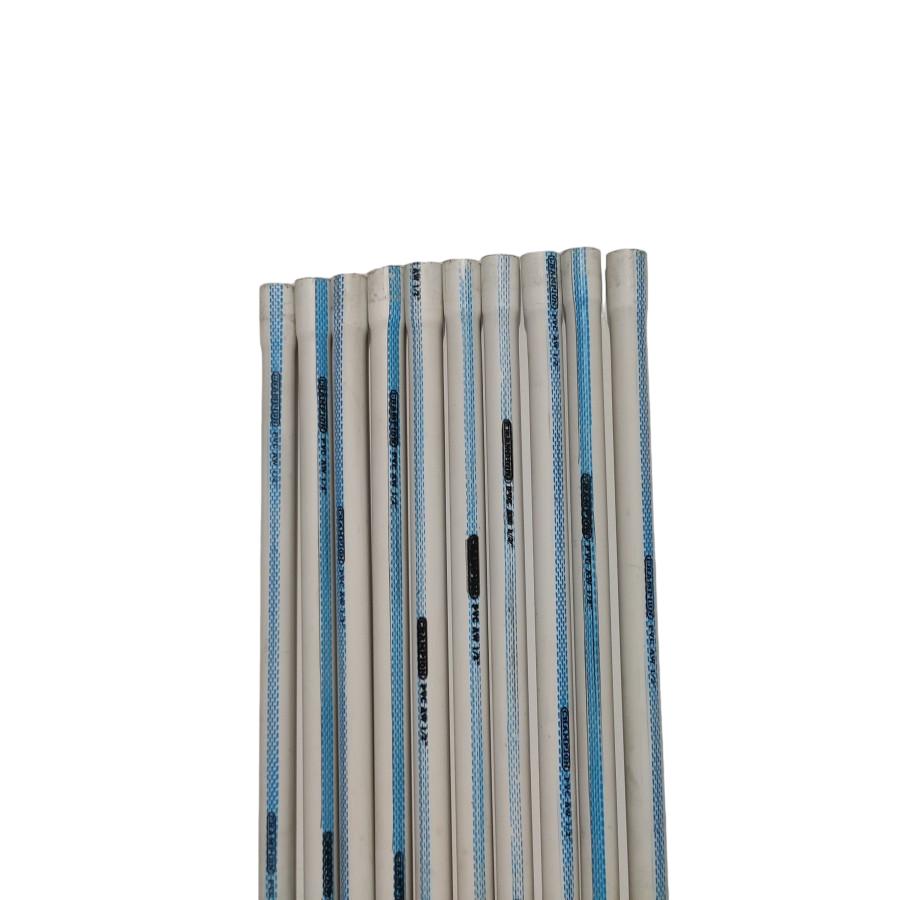 1/2 IN x 400 CM / CHAMPION AW Lis Biru Pipa Pralon Paralon PVC Putih Batang