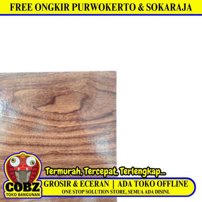 3 MM x 90 CM x 210 CM / NM Triplek Melamin Polyprint Pintu Glossy Tua Lembar