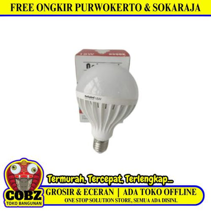 18 WATT / NATIOLED  LED Lampu Bohlam Bulb Moto Putih