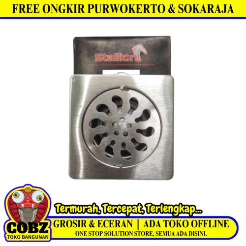 4 IN / STALLION Saringan Got Leher Panjang Floor Drain Stainless