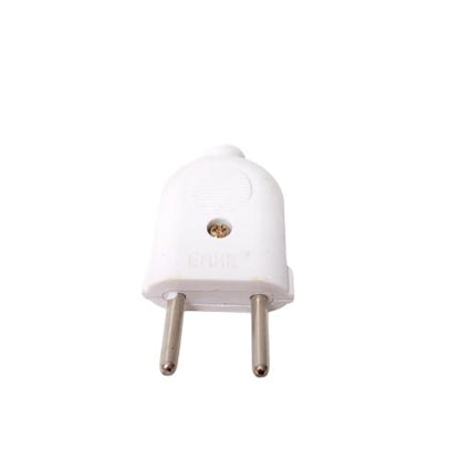 ERKE Steker Jek Colokan Kabel Listrik Cowok Male Gepeng Putih