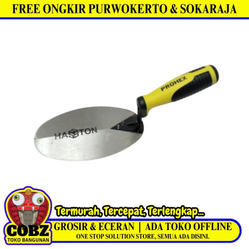 7 IN / PROHEX Cetok Sendok Semen Acian Trowel Bulat Gagang Fiber
