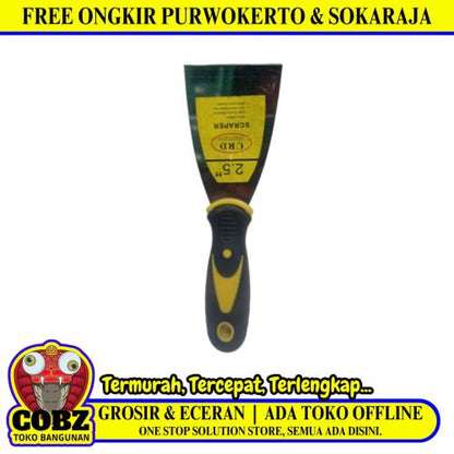 2 1/2 IN / CRD Sekrap Kape Scrapper Cat Perata Acian Gagang Bahan