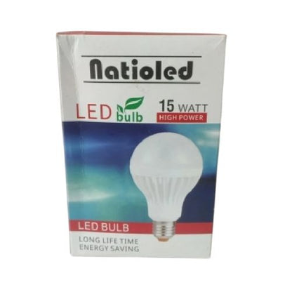 15 WATT / NATIOLED LED Lampu Bohlam Bulb Moto Putih