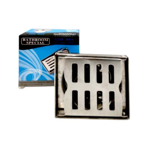 4 IN / HSJ MDL SS 1700 FLIP Saringan Got Leher Pendek Floor Drain Stainless