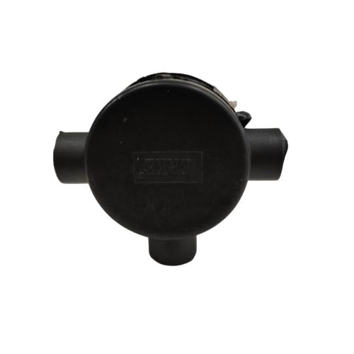 5/8 IN / TM Tee Dus Cabang 3 Way Tempat Kabel Plastik PVC Hitam