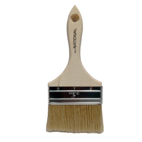 4 IN / CPT NATIONAL Kuas Cat Tembok Kayu Besi Air Acyrlic Paint Brush