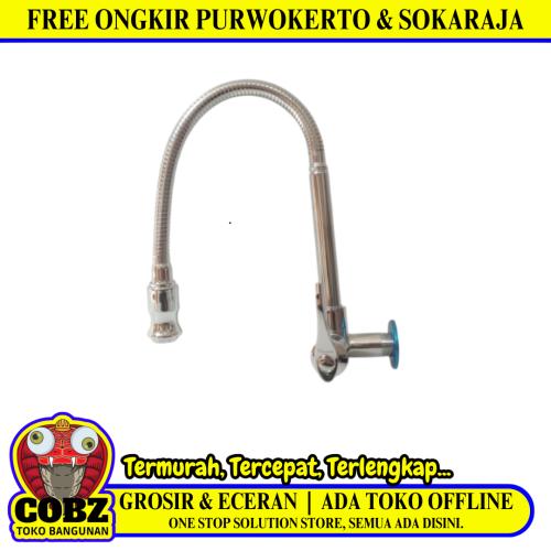 1/2 IN/VILANOVA VL1072P Kran Angsa Fleksibel Sink BCP Tembok Stainless