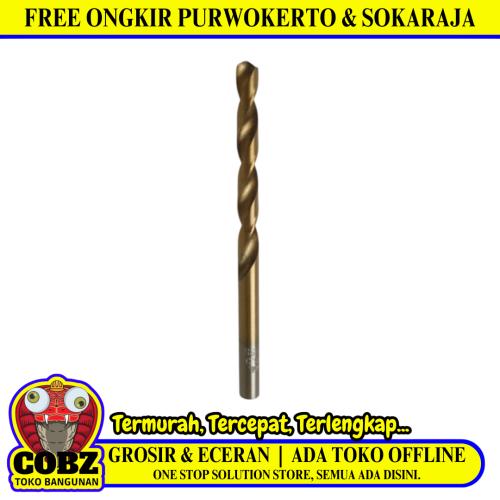 6.5 MM / GOLDENO Shank Twist Drill Bits Mata Bor Besi Baja Kayu PVC