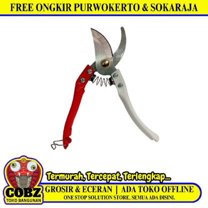 8 IN / COBZ Gunting Dahan Bengkok Ranting Tanaman Pruning Shears Gagang Fiber