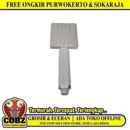 1/2 IN / AUGUSTO WZ 305 Kepala Shower Tangan Kamar Mandi PVC Putih