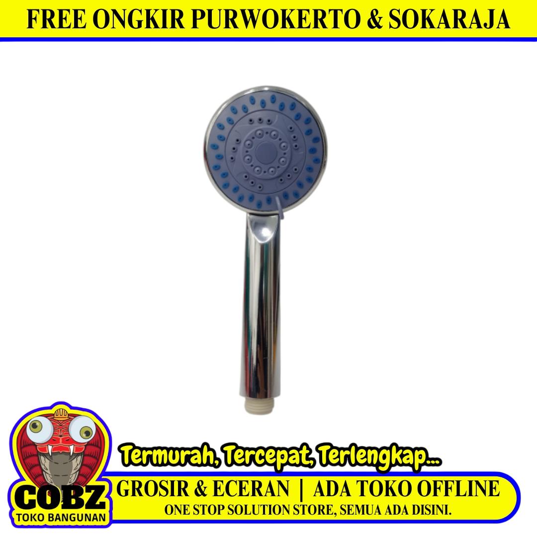 1/2 IN / HOMENEEDS 05 Kepala Shower Tangan Kamar Mandi Ungu PVC