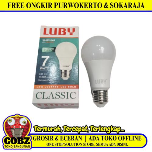7 WATT / LUBY LED Lampu Bohlam Bulb Moto Putih