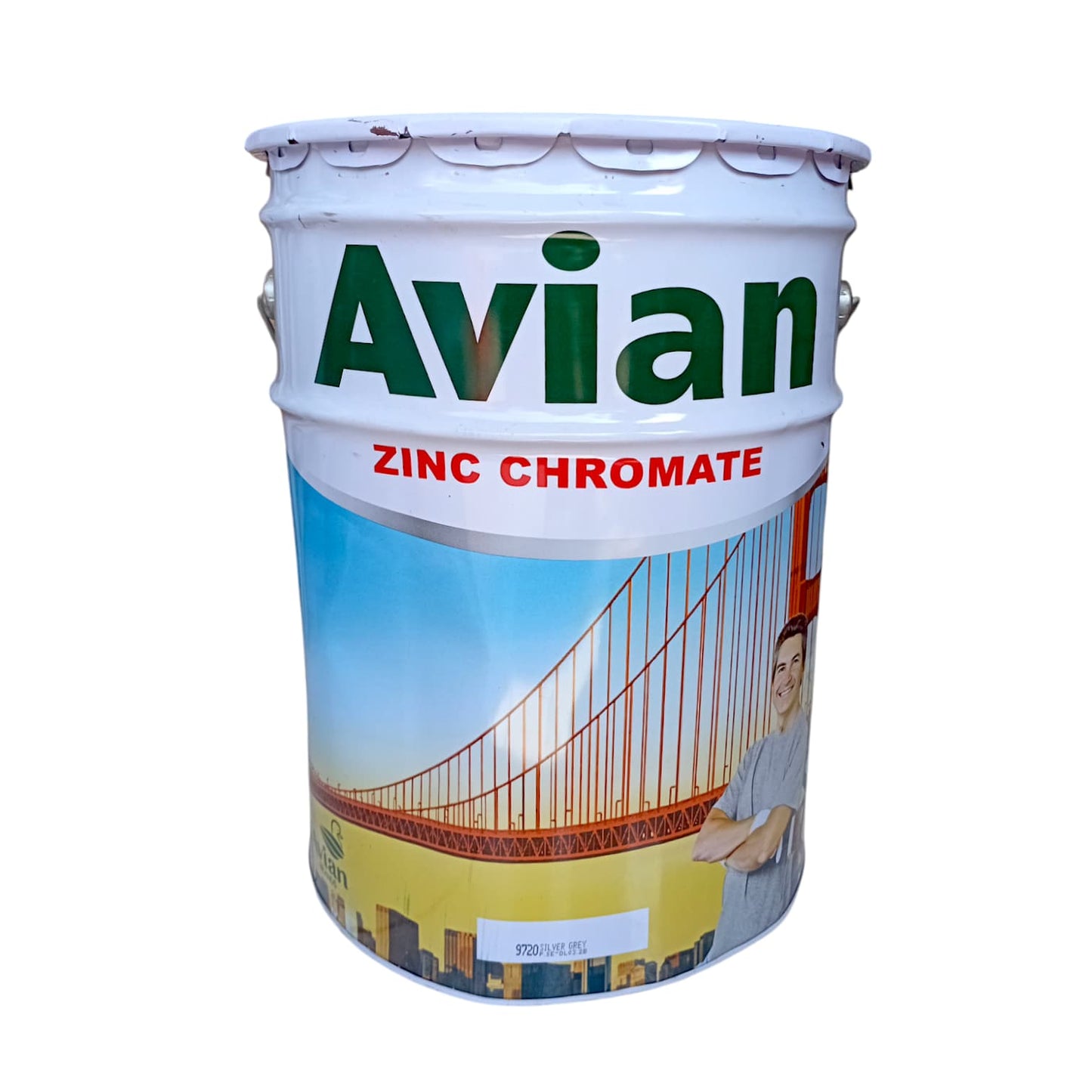 25 KG / AVIAN Cat Dasar Meni Besi Anti Karat Zinc Chromate Primer Kaleng