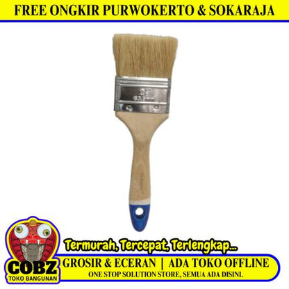 2 1/2 IN /PAORISONIC Kuas Cat Tembok Kayu Besi Air Acyrlic Paint Brush