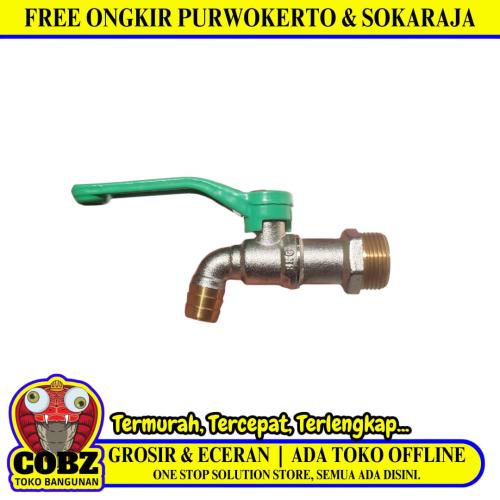 3/4 IN / BRASSCO Kran Air Tembok Taman Bola Ball Valve Stainless