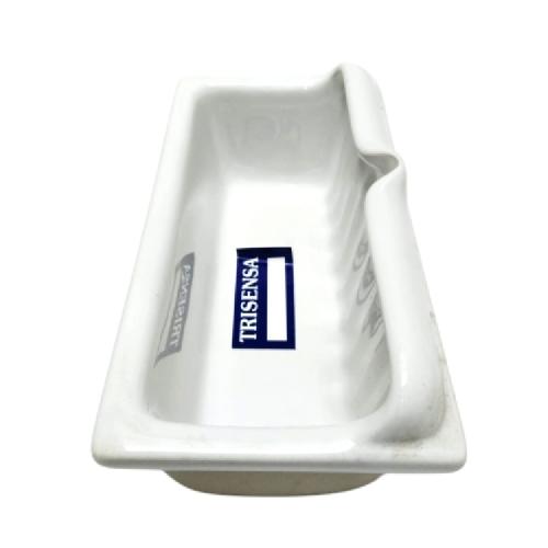 11 CM X 22 CM X 11 CM / TRISENSA Tempat Sabun Tanam Dinding Keramik Putih