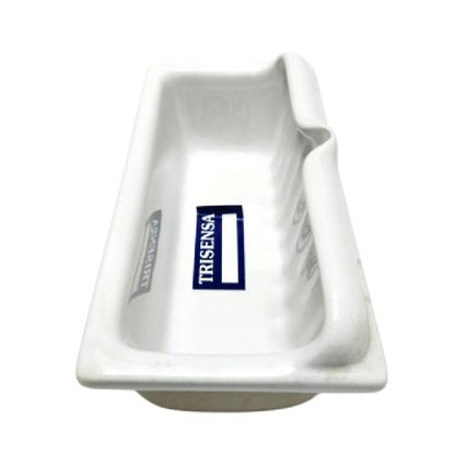 11 CM X 22 CM X 11 CM / TRISENSA Tempat Sabun Tanam Dinding Keramik Putih