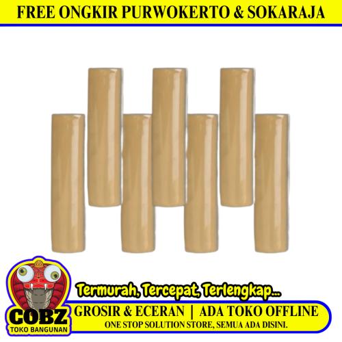 10 CM / TM Kuku Macan Bon Bon Lis Keramik Polos Yellow Lembar