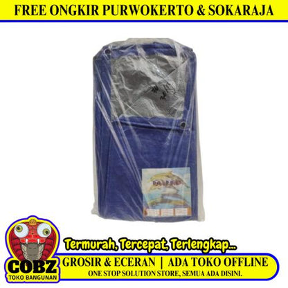 3 M X 4 M / TM A3 Terpal Tarpaulin Tutup Plastik PVC Warna Luar Warna Dalam