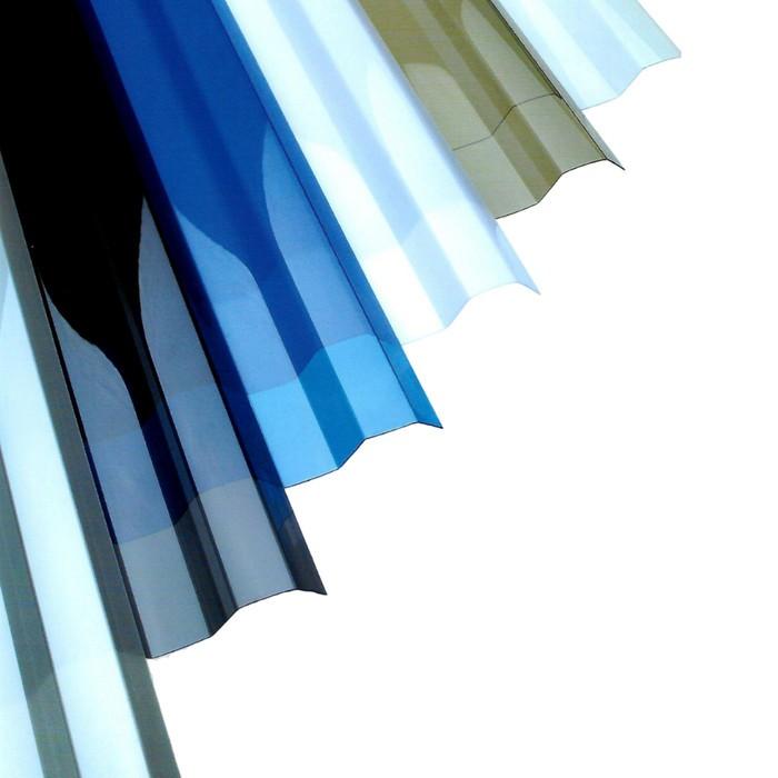 0.8 MM x 840 MM x 3.6 M / SOLARTUFF GRECA Atap U PVC Gelombang Kecil Bronze Lembar