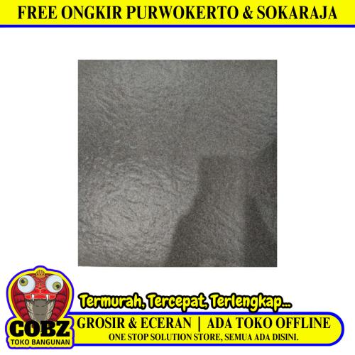 40 CM x 40 CM / ASIA TILE OSCAR Keramik Lantai Teras Garasi Matte Black Dus