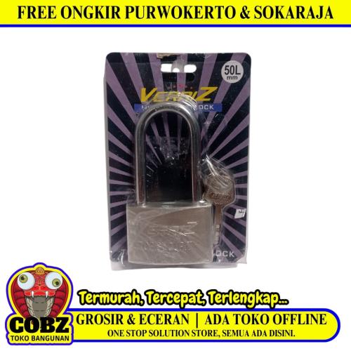 50 MM / VERRIZ Gembok Pintu Pagar Padlock Anti Maling Leher Panjang
