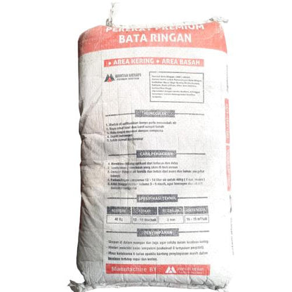 40 KG / MORTAR MERAPI Semen Instant Perekat Bata Ringan Sak