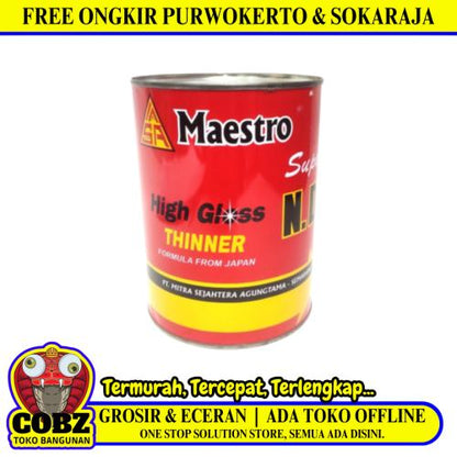 1 L / N. D. MAESTRO Thinner Pengencer Campuran Cat Kaleng